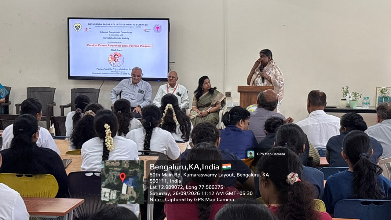 Chief guest Dr. Vijayalakshmi Deshmane addressing the gathering